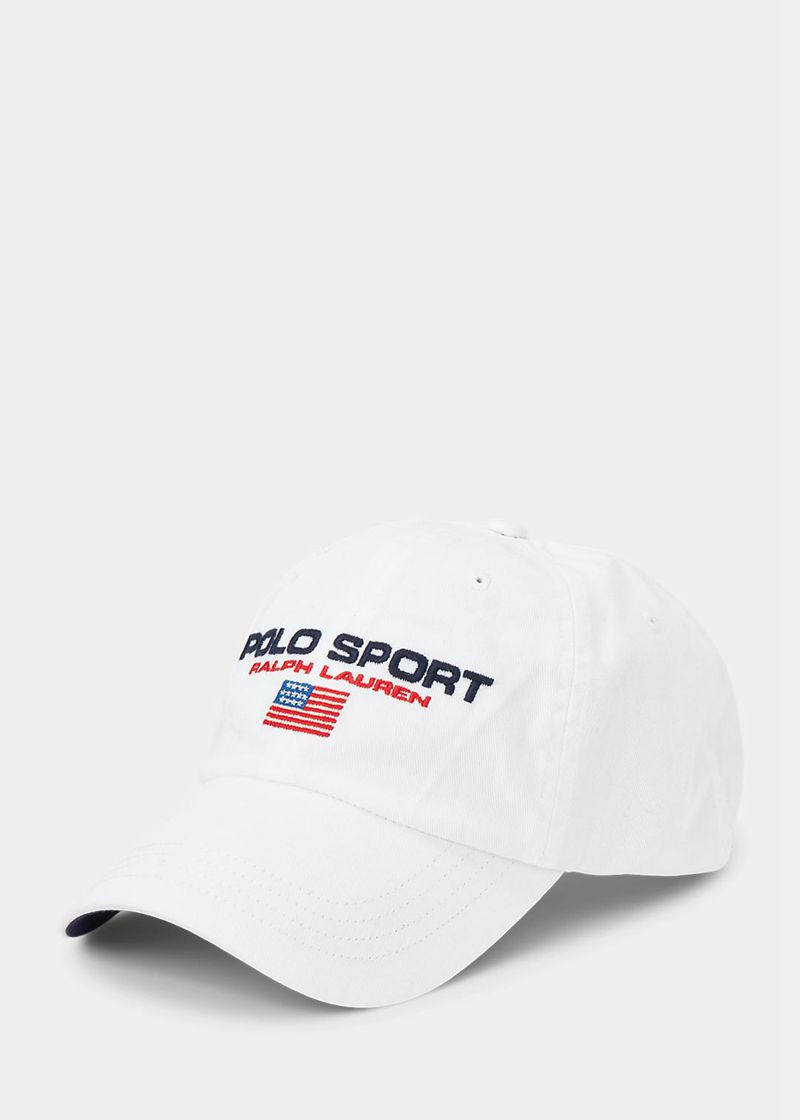 ポロ ラルフ ローレン キャップ メンズ 白 Polo Sport Twill Ball FYTLI8427